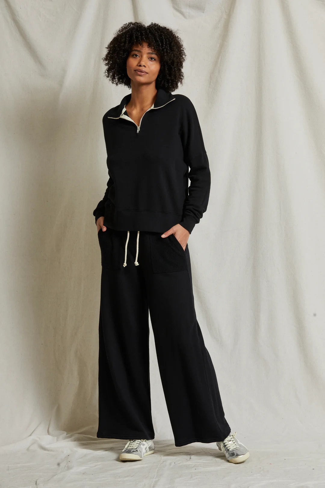 ROSANNA REVERSE POCKET PANT-TRUE BLACK