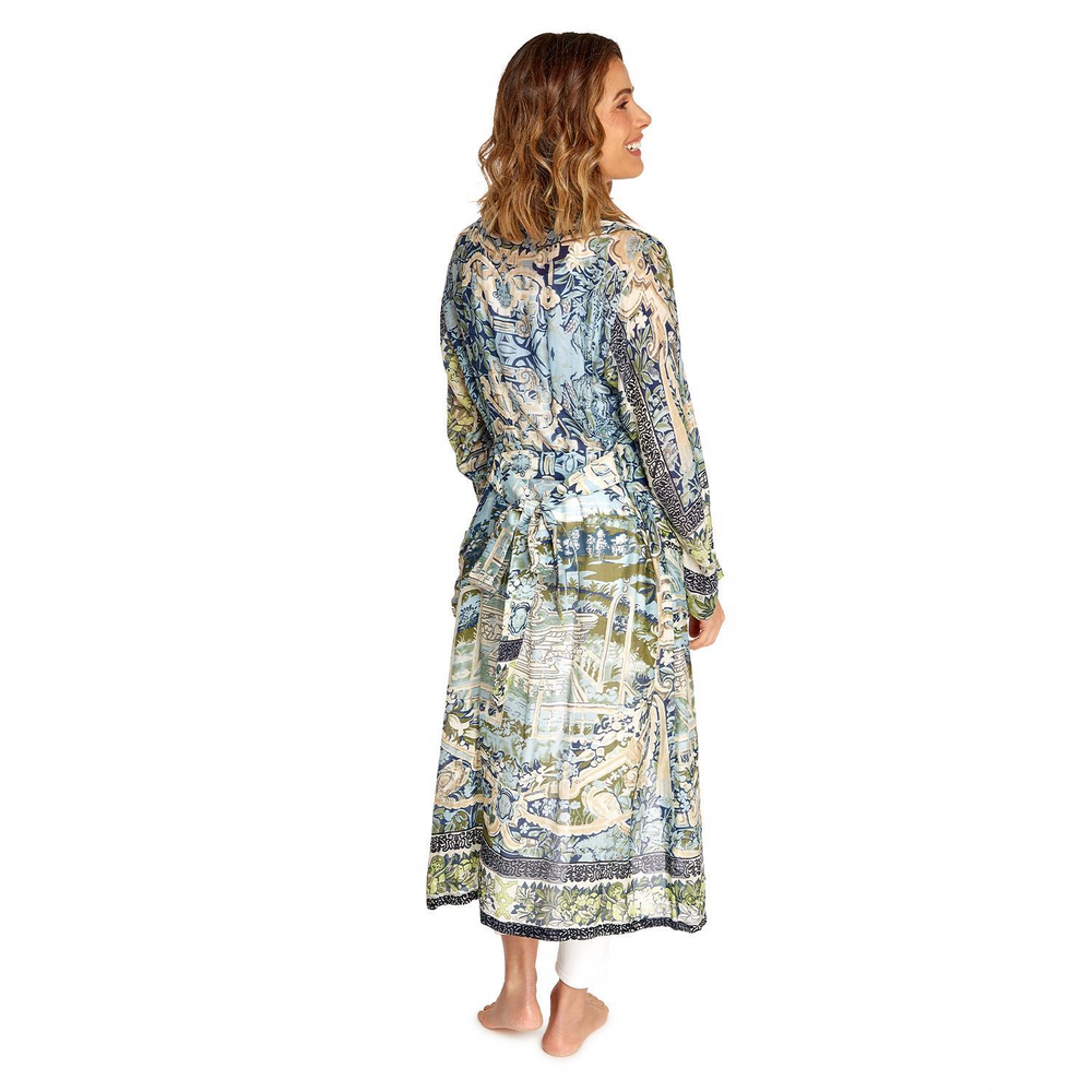 TAPESTRY SEA PRINT KIMONO ROBE - Kingfisher Road - Online Boutique