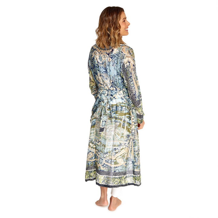 TAPESTRY SEA PRINT KIMONO ROBE - Kingfisher Road - Online Boutique