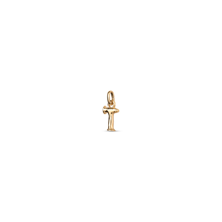 TINY "T" INITIAL CHARM-GOLD - Kingfisher Road - Online Boutique