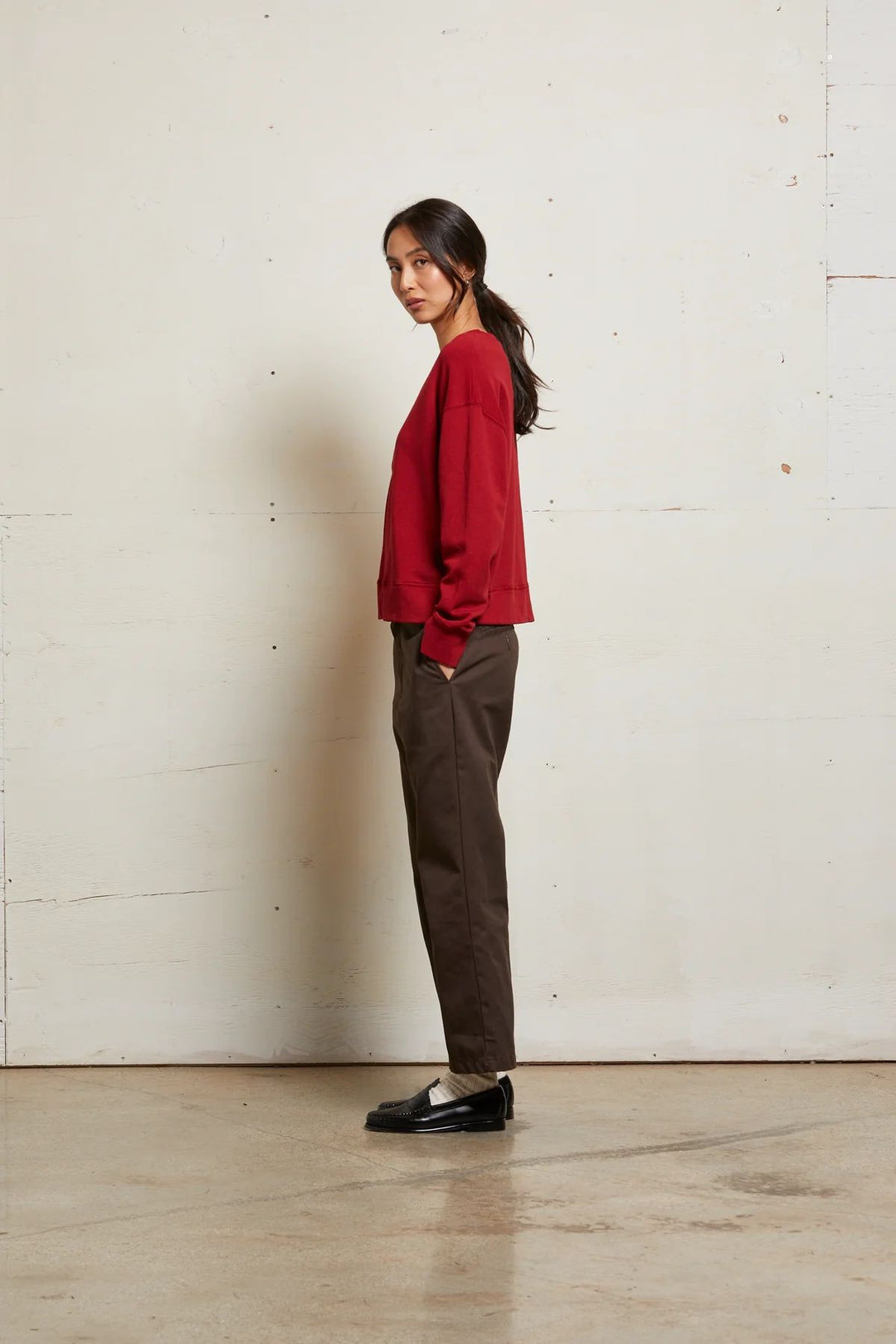 TYLER PULLOVER SWEATSHIRT-MAPLE - Kingfisher Road - Online Boutique