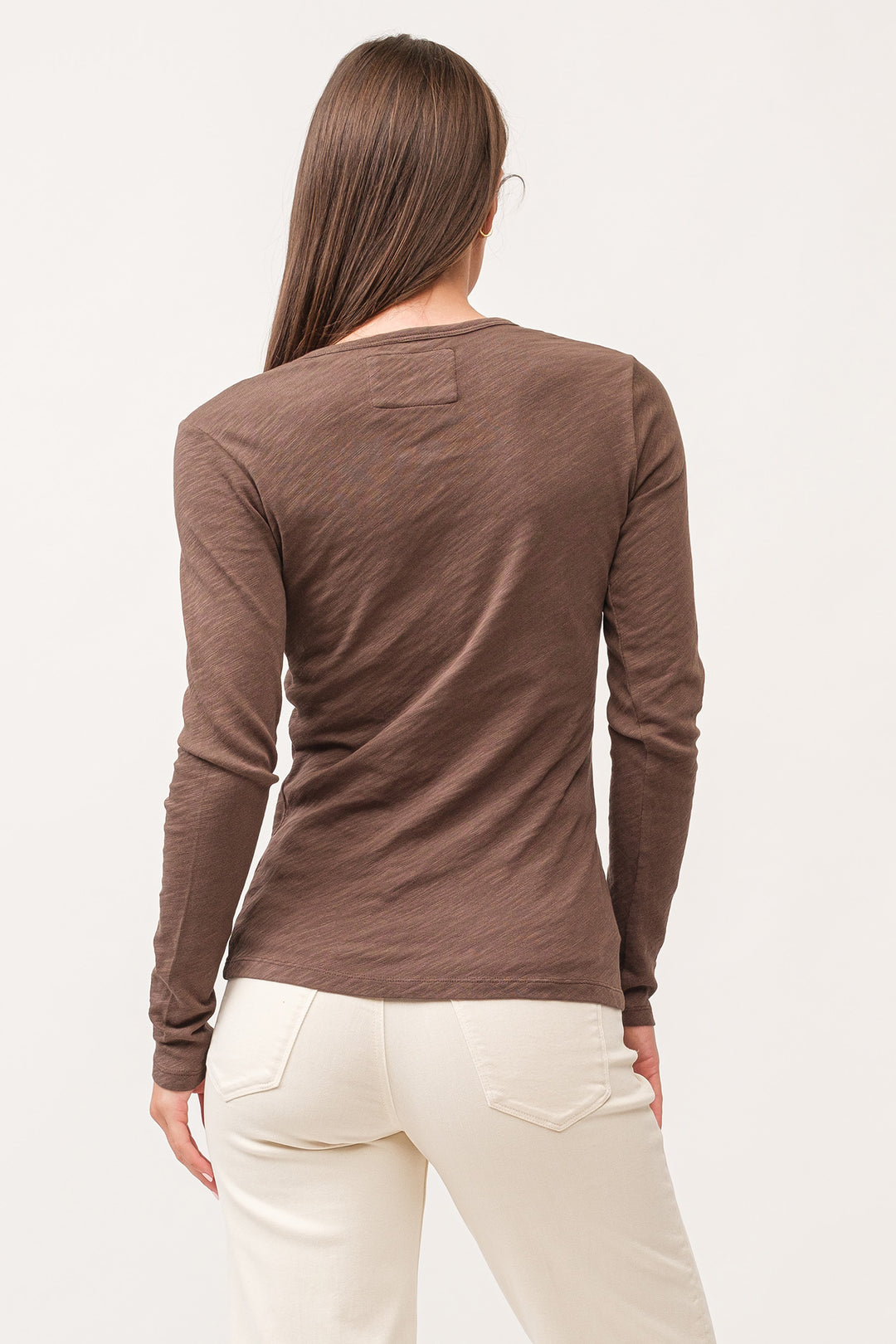NINA CREW NECK LONG SLEEVE-DARK OLIVE - Kingfisher Road - Online Boutique