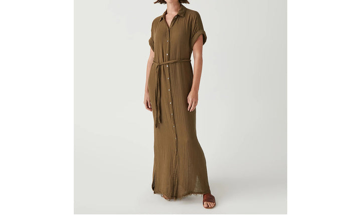 ALLEN MAXI SHIRT DRESS - DOLMA - Kingfisher Road - Online Boutique