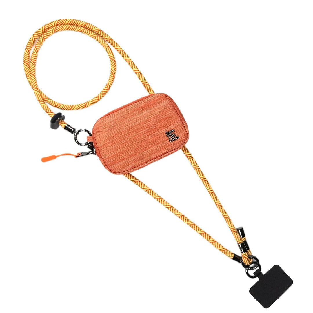 ACTIVE CROSSBODY W/ POUCH SINGLE ROPE-TANGERINE - Kingfisher Road - Online Boutique