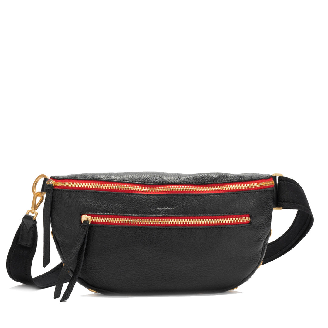 CHARLES CROSSBODY LARGE-BLACK/GOLD RED - Kingfisher Road - Online Boutique