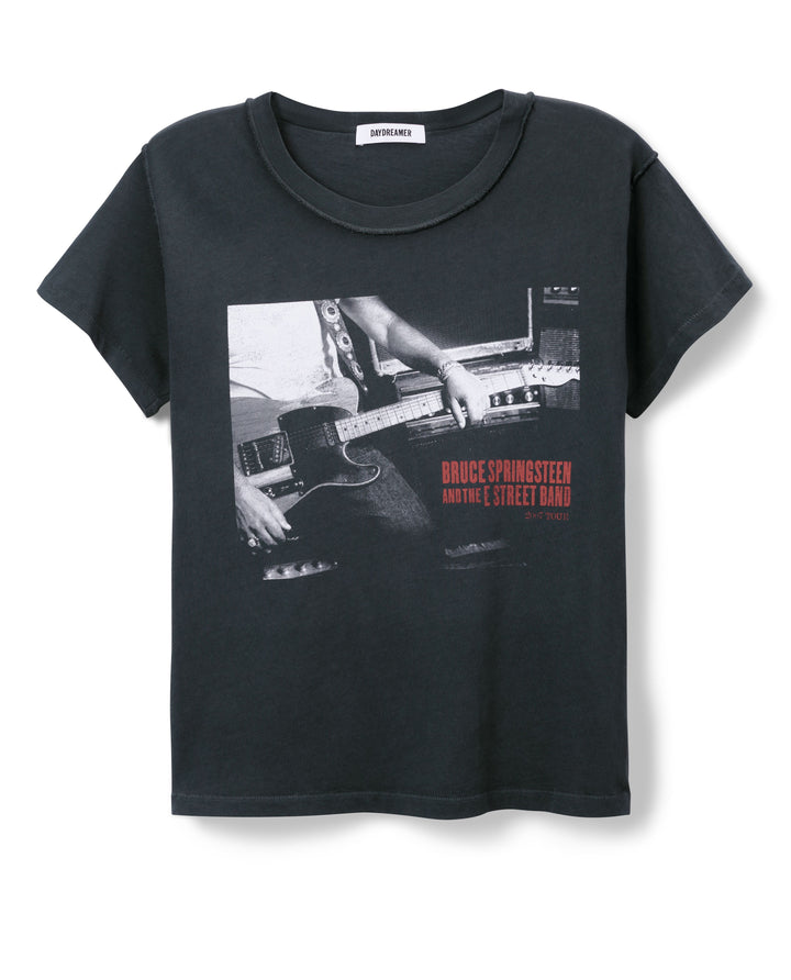 BRUCE SPRINGSTEEN STUDIO PHOTO REVERSE GF TEE-VINTAGE BLACK - Kingfisher Road - Online Boutique