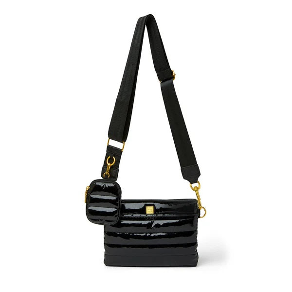 DOWNTOWN CROSSBODY-BLACK PATENT - Kingfisher Road - Online Boutique