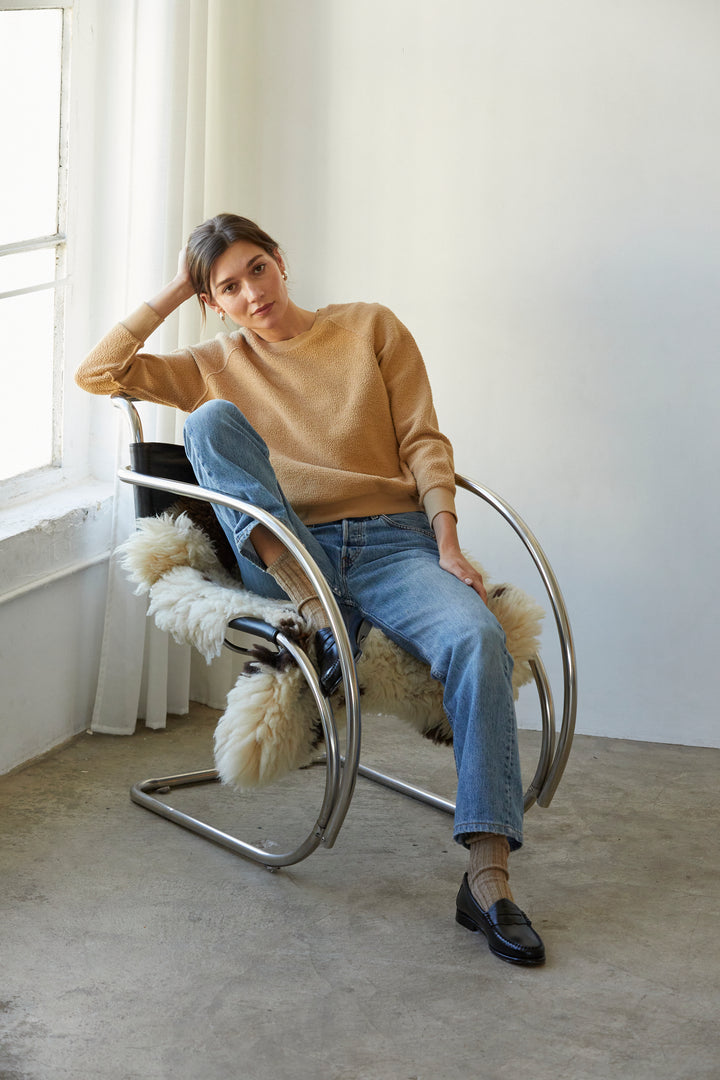 ZIGGY INSIDE OUT CREWNECK SWEATSHIRT-SUEDE - Kingfisher Road - Online Boutique