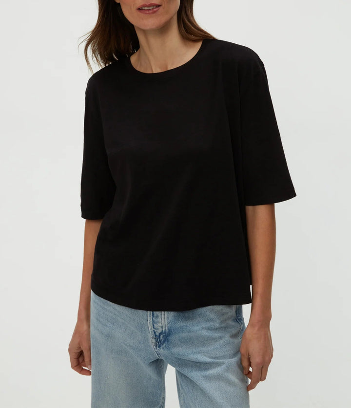 REID OVERSIZED CREW-BLACK - Kingfisher Road - Online Boutique