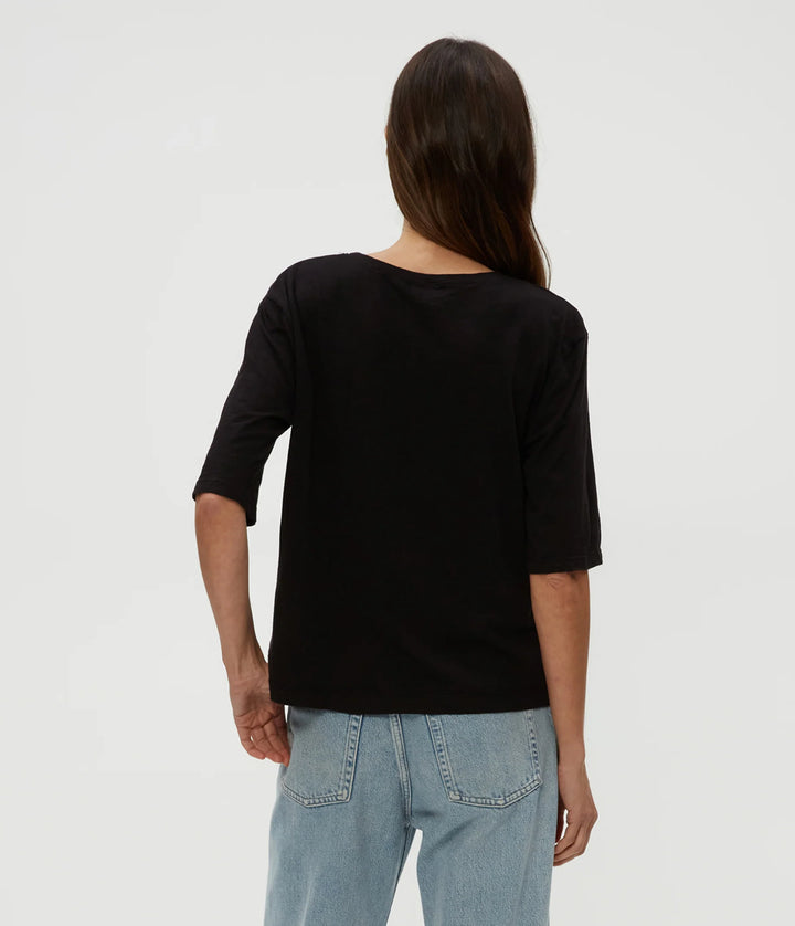 REID OVERSIZED CREW-BLACK - Kingfisher Road - Online Boutique