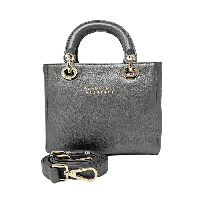 MAX PETITE TOTE-GUNMETAL