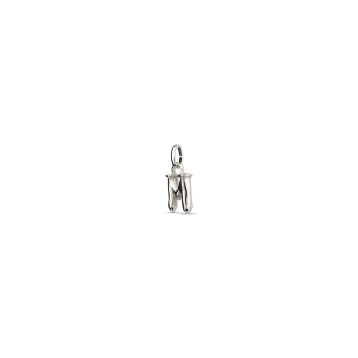 TINY "M" INITIAL CHARM-SILVER - Kingfisher Road - Online Boutique