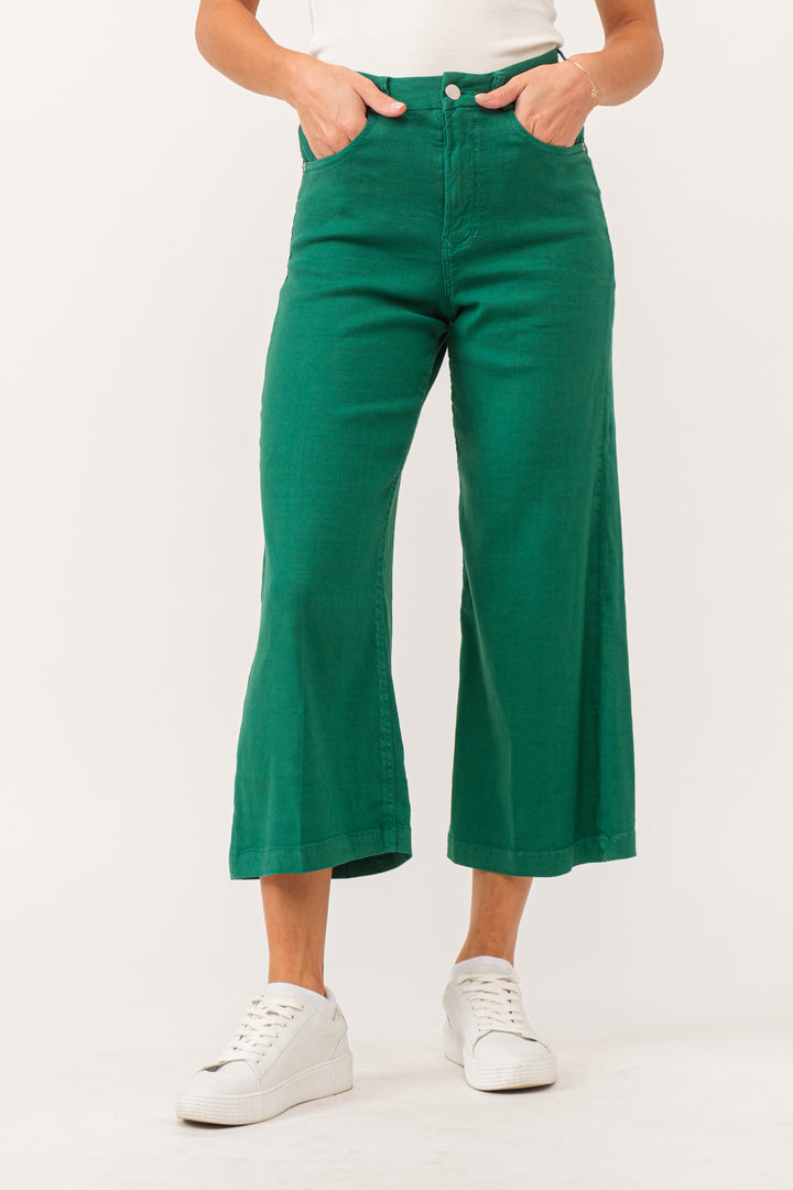 AUDREY HI-RISE CROPPED-GALAPEGOS GREEN - Kingfisher Road - Online Boutique