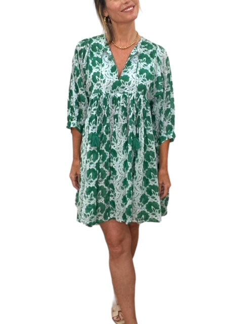 RAYA MINI DRESS-GREEN - Kingfisher Road - Online Boutique