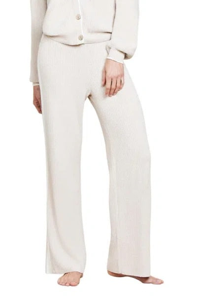 COZYCHIC ULTRA LITE RIBBED SLIT PANT-STONE PEARL