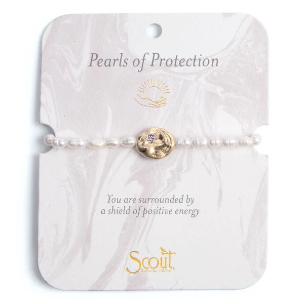 PEARL AFFIRMATION BRACELET-GOLD