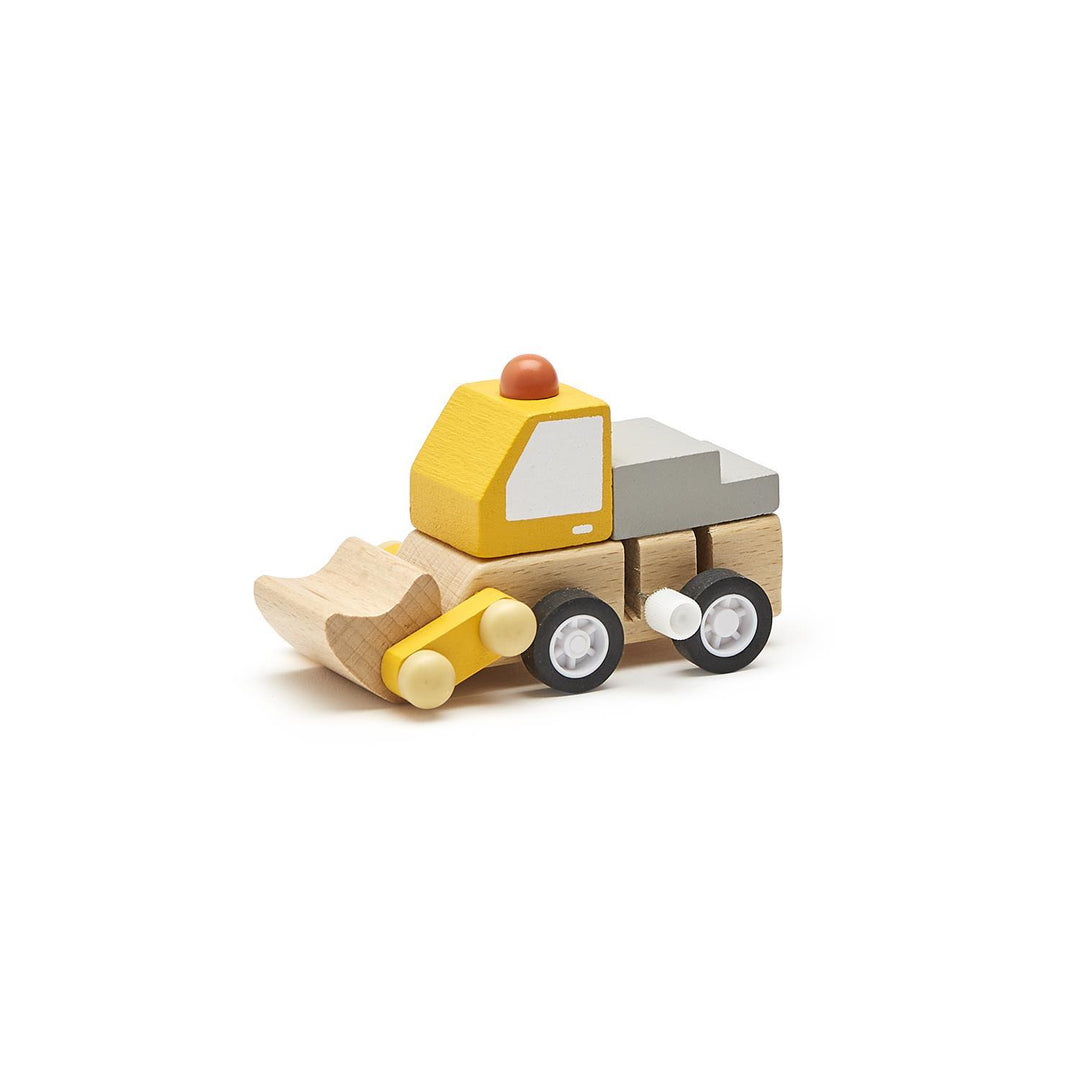 CONSTRUCTION VEHICLE WOODEN WIND-UP TRUCK - Kingfisher Road - Online Boutique
