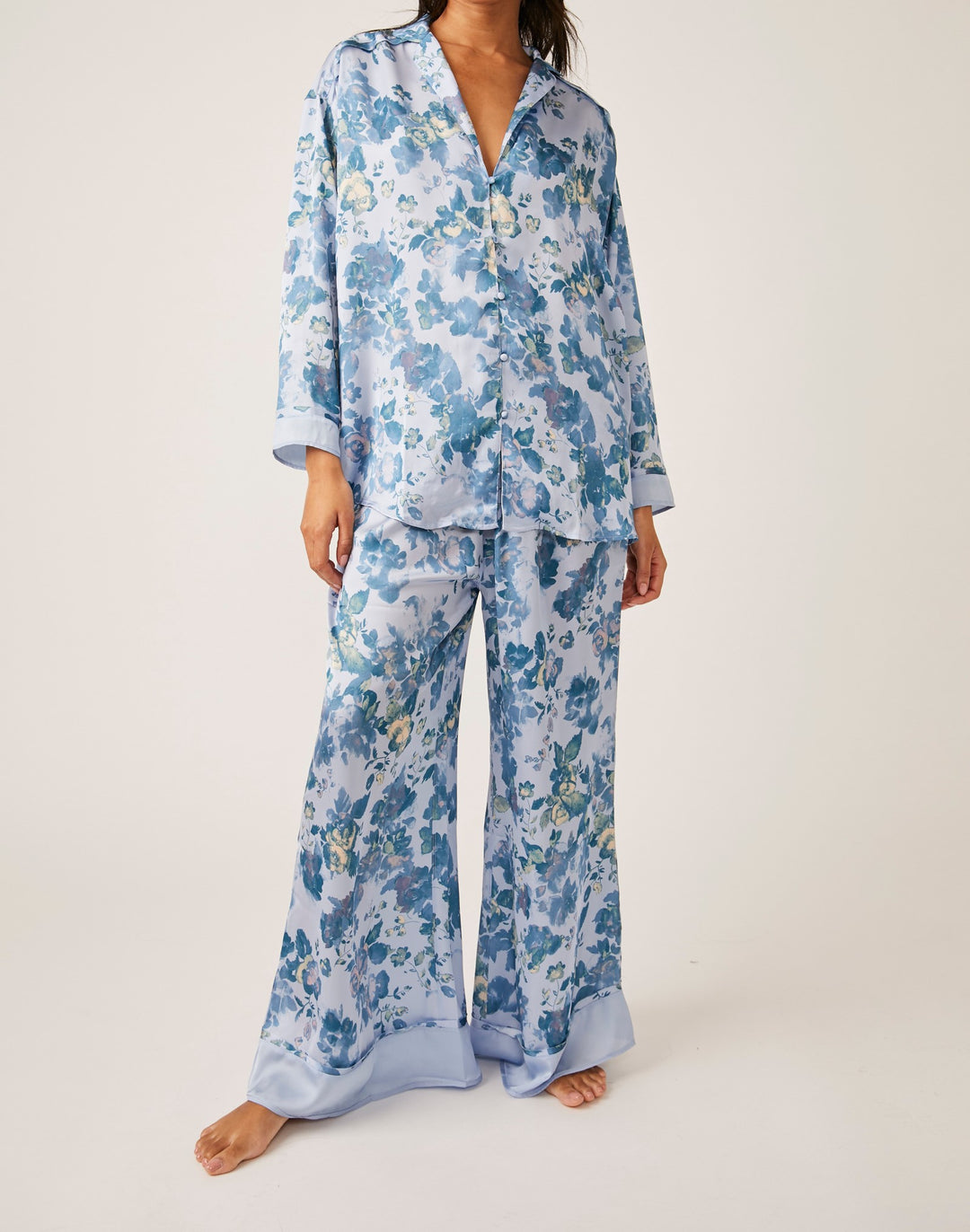 DREAMY DAYS PAJAMA SET-LIGHT BLUE - Kingfisher Road - Online Boutique