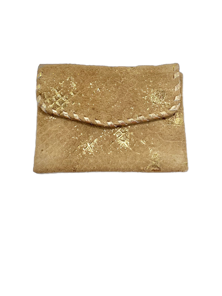 JOISE CARD/COIN POUCH-GOLD FOIL