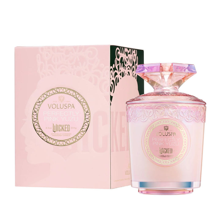 PERFECTLY PINK YUKU 8.5oz BOXED CANDLE - Kingfisher Road - Online Boutique