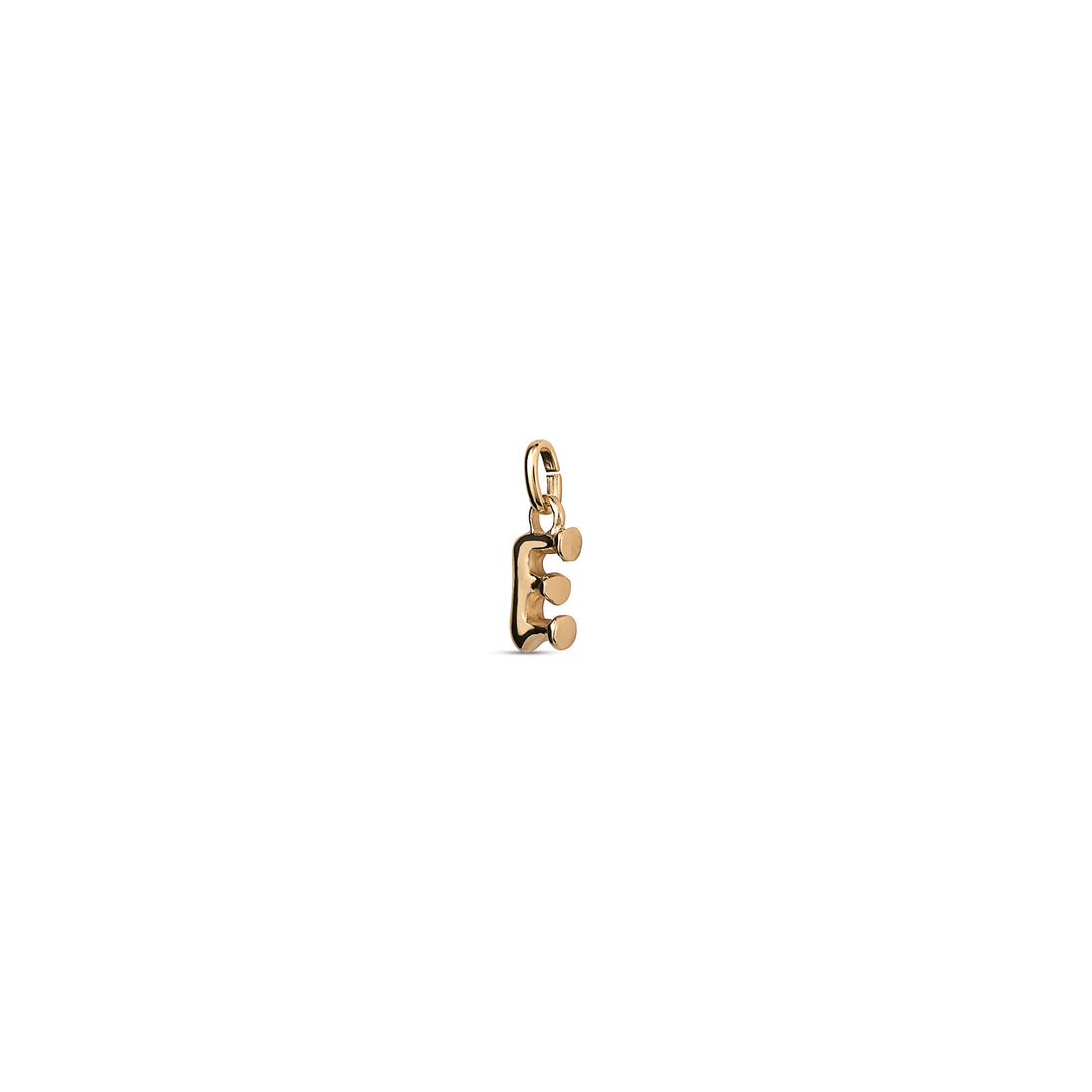 TINY "E" INITIAL CHARM-GOLD - Kingfisher Road - Online Boutique