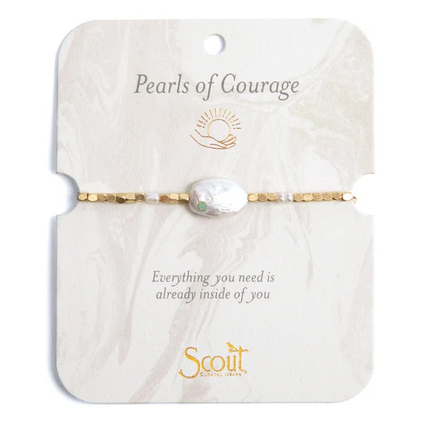 PEARL AFFIRMATION BRACELET-GOLD