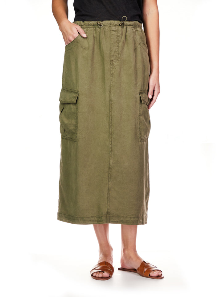 PARACHUTE SKIRT-BURNT OLIVE - Kingfisher Road - Online Boutique