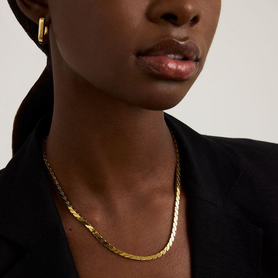 OSLO CHAIN NECKLACE-GOLD - Kingfisher Road - Online Boutique