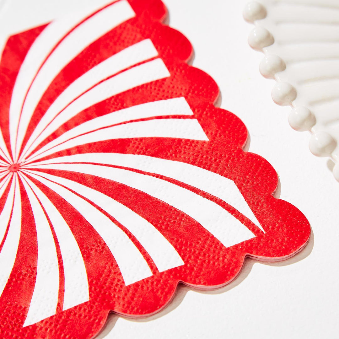 PEPPERMINT TWIST COCKTAIL NAPKIN