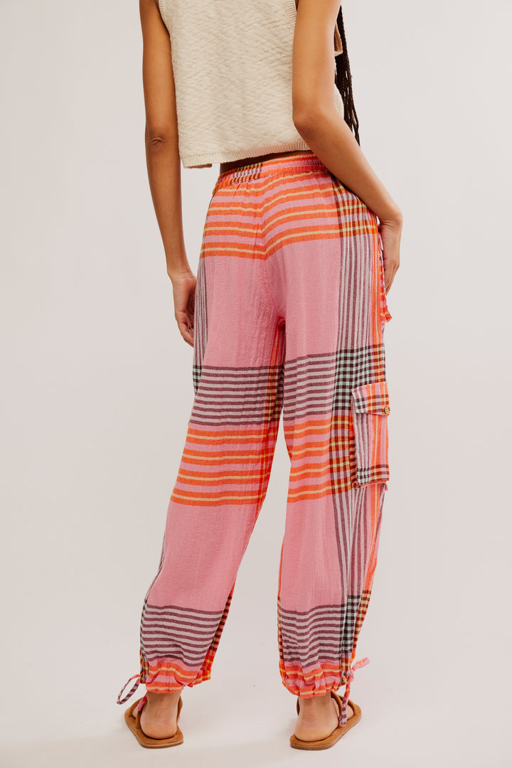 CRAFTED CARGO PANT-PINK COMBO - Kingfisher Road - Online Boutique