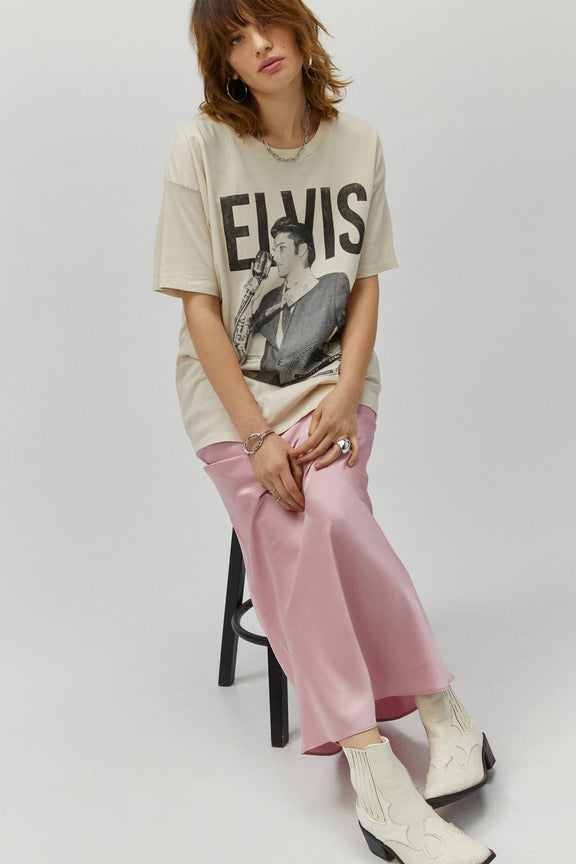 SUN RECORDS X ELVIS MERCH TEE-DIRTY WHITE - Kingfisher Road - Online Boutique