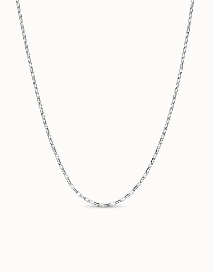 X-LONG BOX CHAIN NECKLACE 33.5"-SILVER - Kingfisher Road - Online Boutique