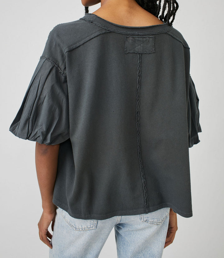 BLOSSOM TEE - CHARCOAL - Kingfisher Road - Online Boutique