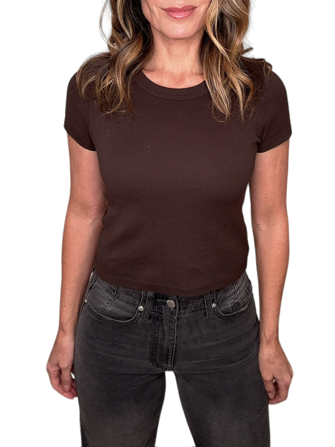 MIMI CROPPED TEE-JAVA - Kingfisher Road - Online Boutique