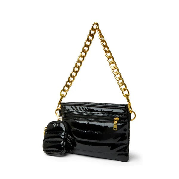 DOWNTOWN CROSSBODY-BLACK PATENT - Kingfisher Road - Online Boutique