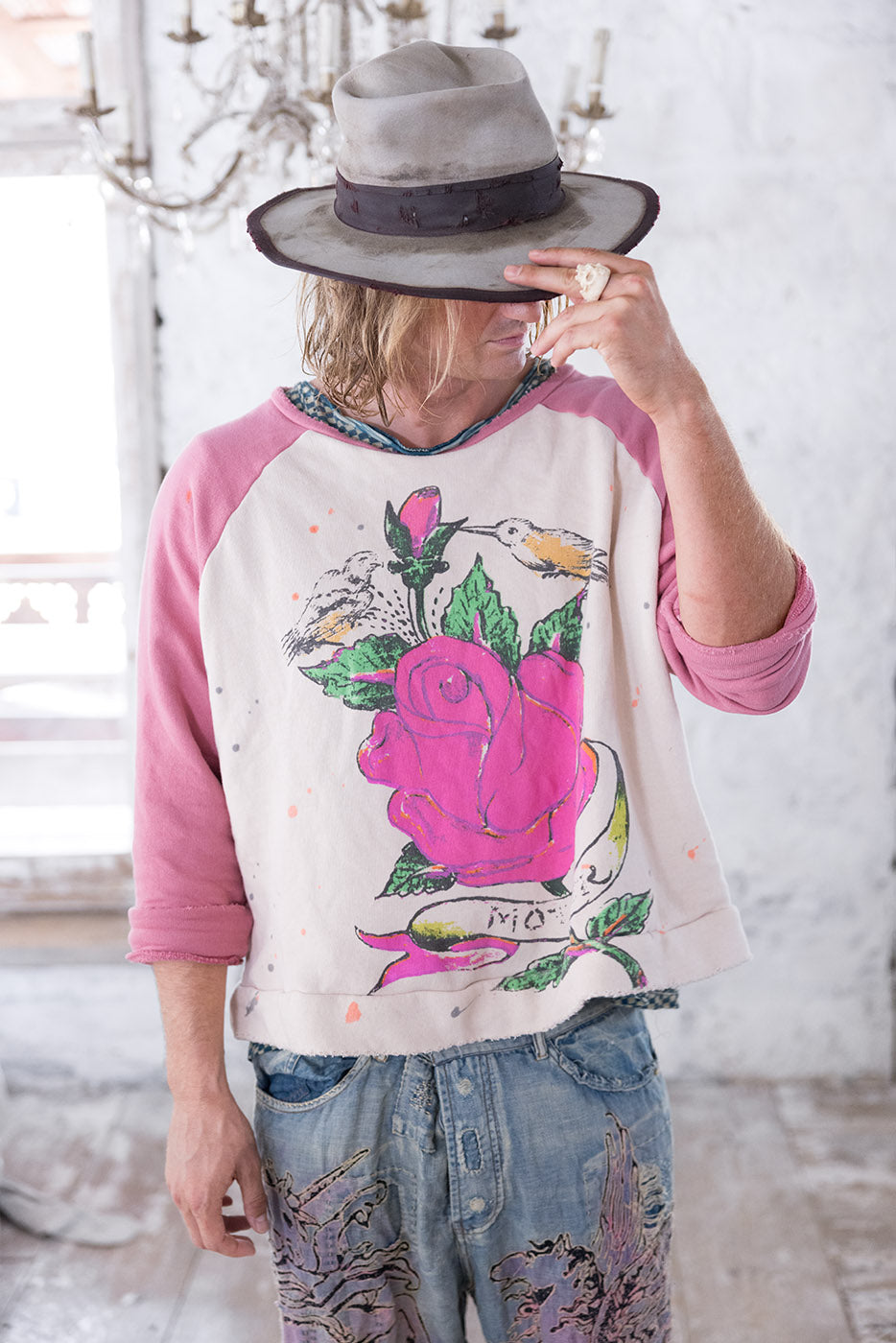 ABBEYROSA RICHI SWEATSHIRT-PETAL - Kingfisher Road - Online Boutique