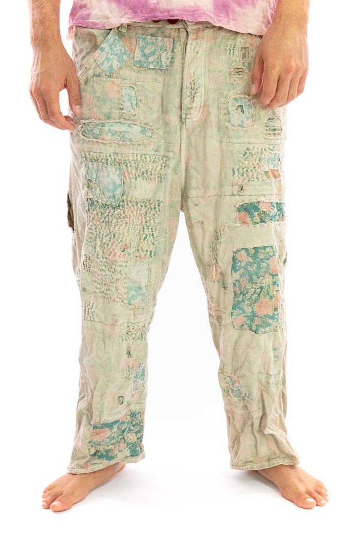 AUDIE OVERALLS TROUSERS - SEA FLOWER - Kingfisher Road - Online Boutique
