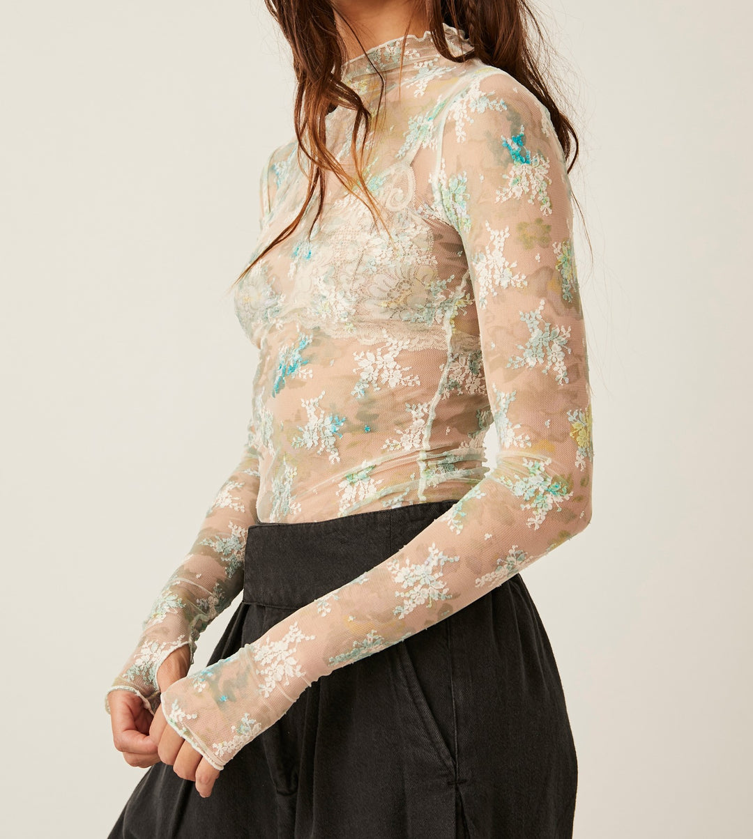 PRINTED LADY LUX LAYERING TOP - TEA COMBO - Kingfisher Road - Online Boutique