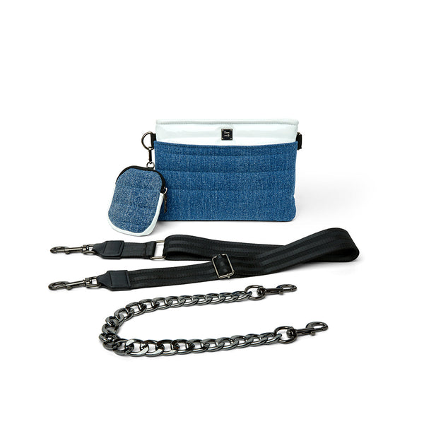 DOWNTOWN CROSSBODY-TRADITIONAL STONE WASHED DENIM - Kingfisher Road - Online Boutique