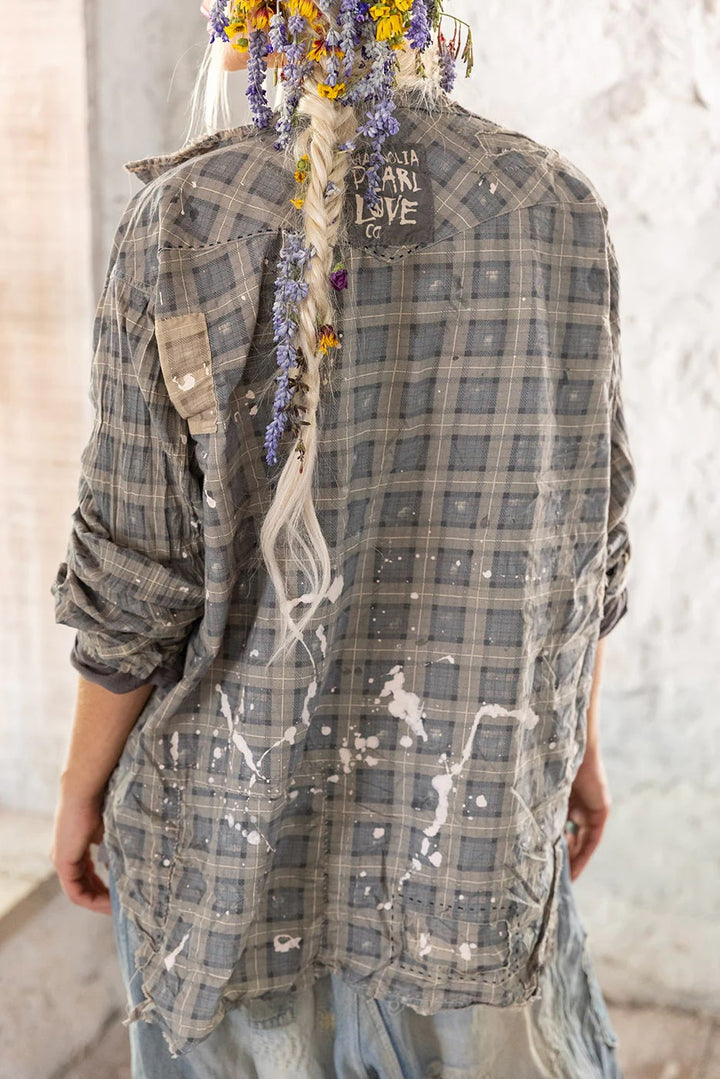 KELLY WESTERN SHIRT-FADED DENIM - Kingfisher Road - Online Boutique