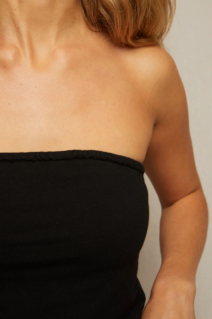 VERA JERSEY TUBE TOP-TRUE BLACK - Kingfisher Road - Online Boutique