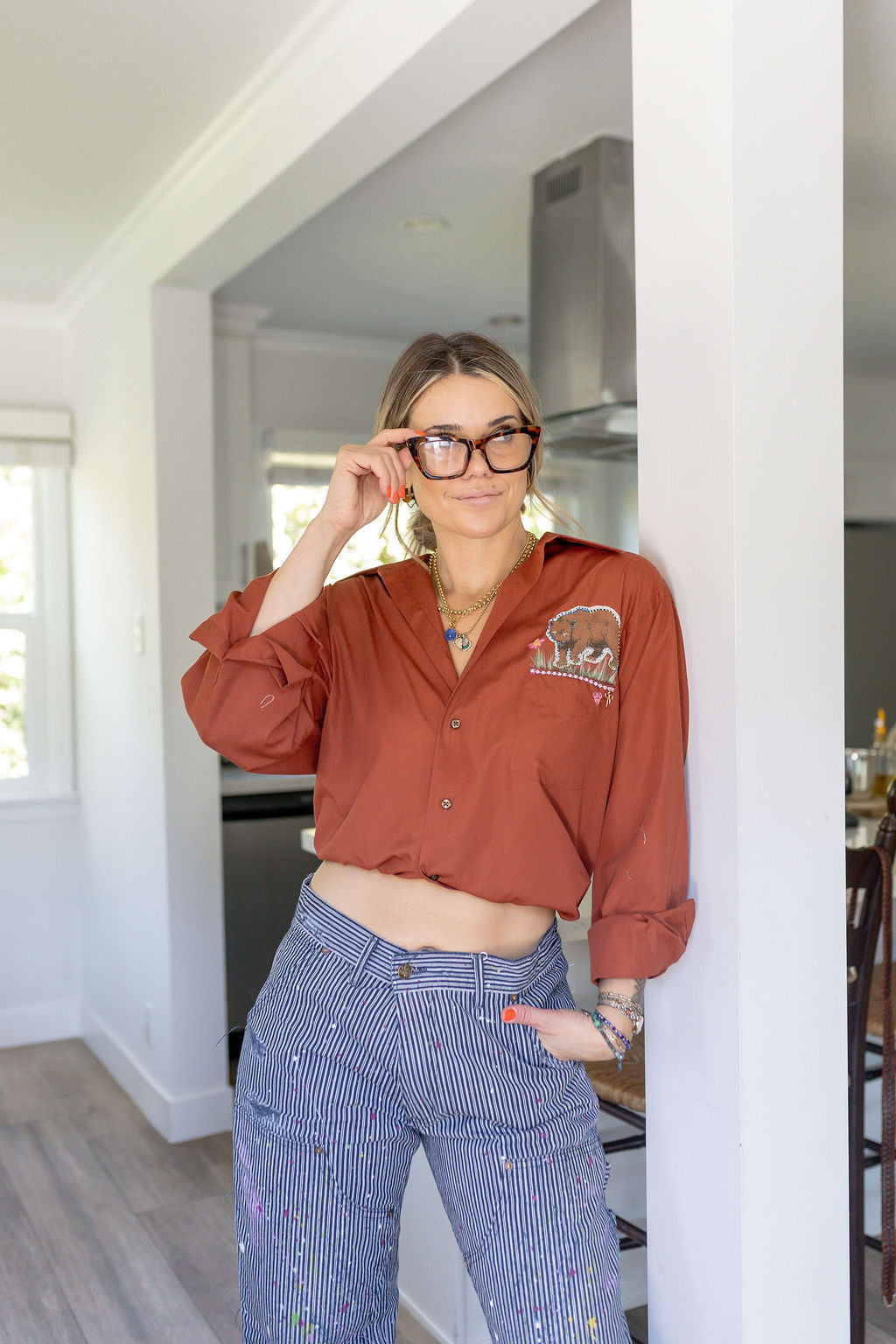 BEAR BUTTON DOWN - Kingfisher Road - Online Boutique