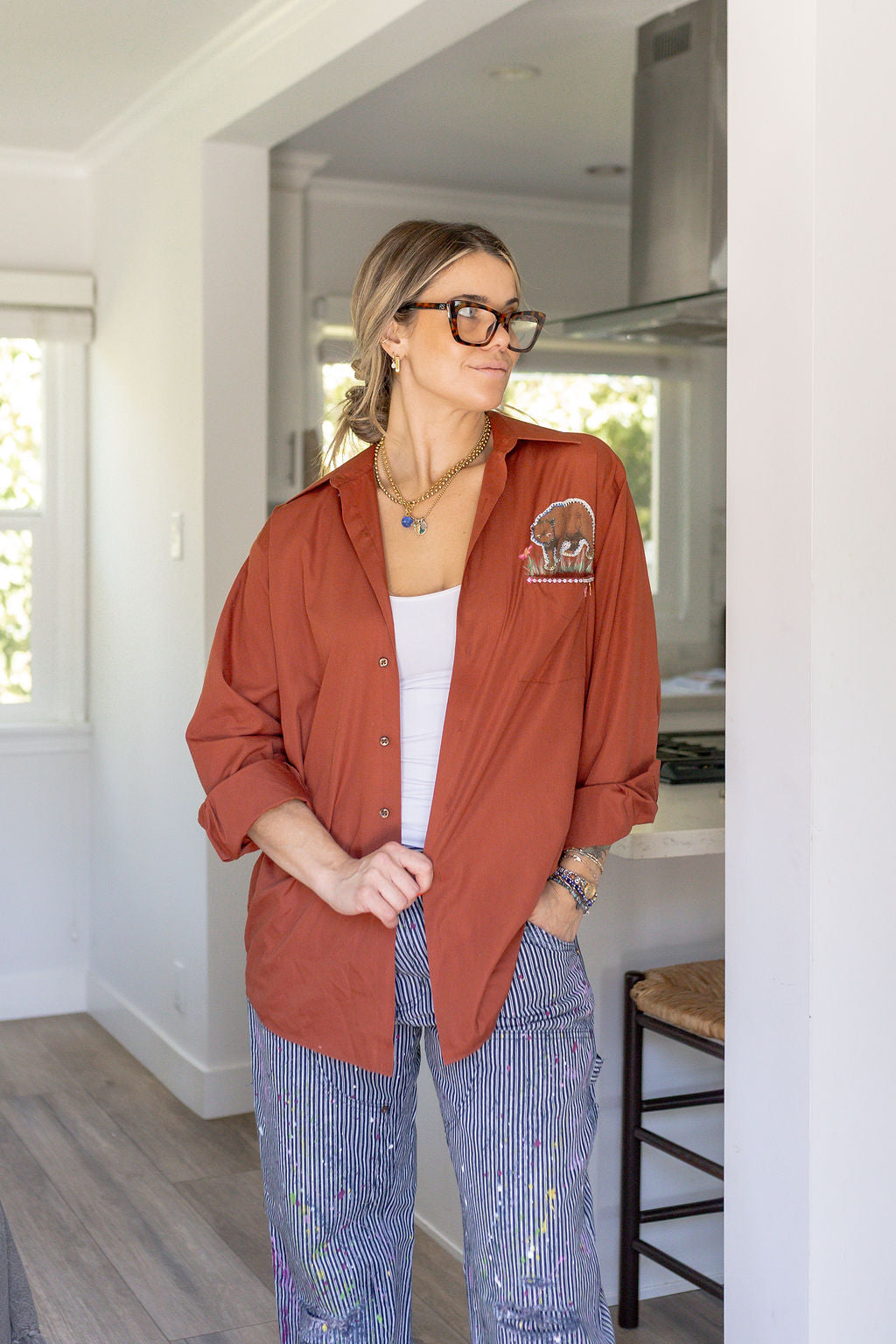 BEAR BUTTON DOWN - Kingfisher Road - Online Boutique