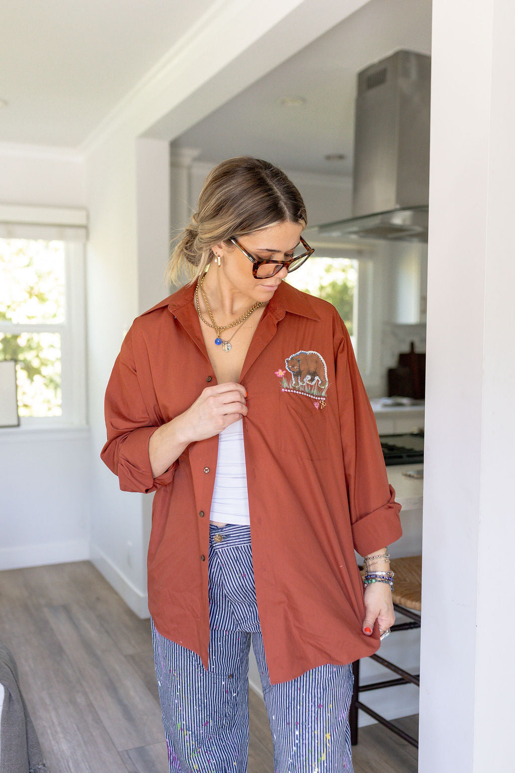 BEAR BUTTON DOWN - Kingfisher Road - Online Boutique