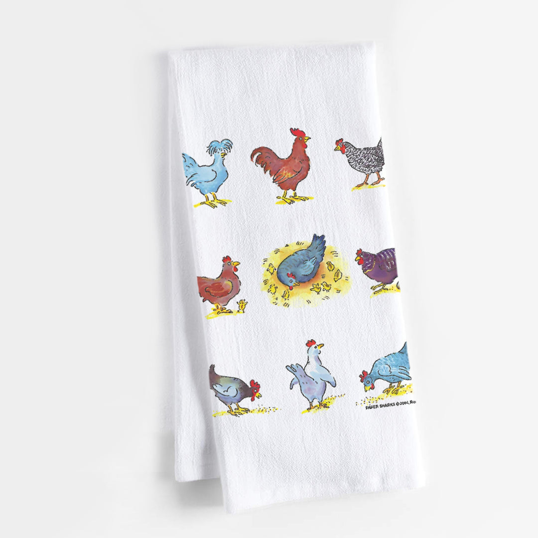 CHICKENS DISH TOWEL - Kingfisher Road - Online Boutique