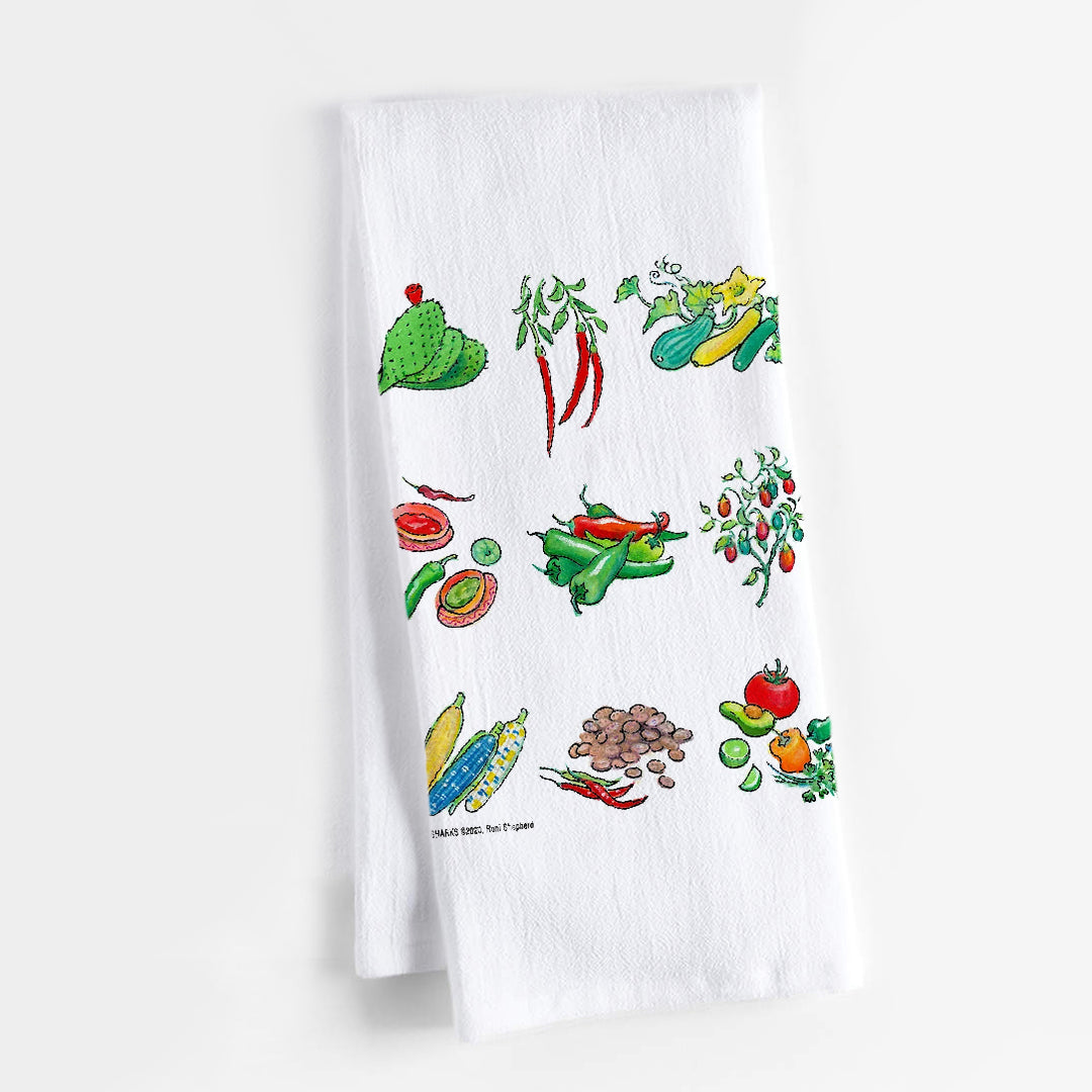 CHILIES AND FRIENDS DISH TOWEL - Kingfisher Road - Online Boutique