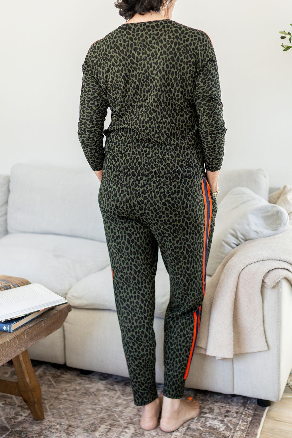 LEOPARD JOGGER-MILITARY - Kingfisher Road - Online Boutique