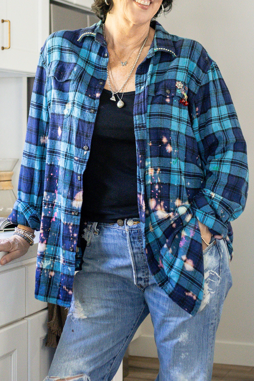 CHERRY FLANNEL - Kingfisher Road - Online Boutique