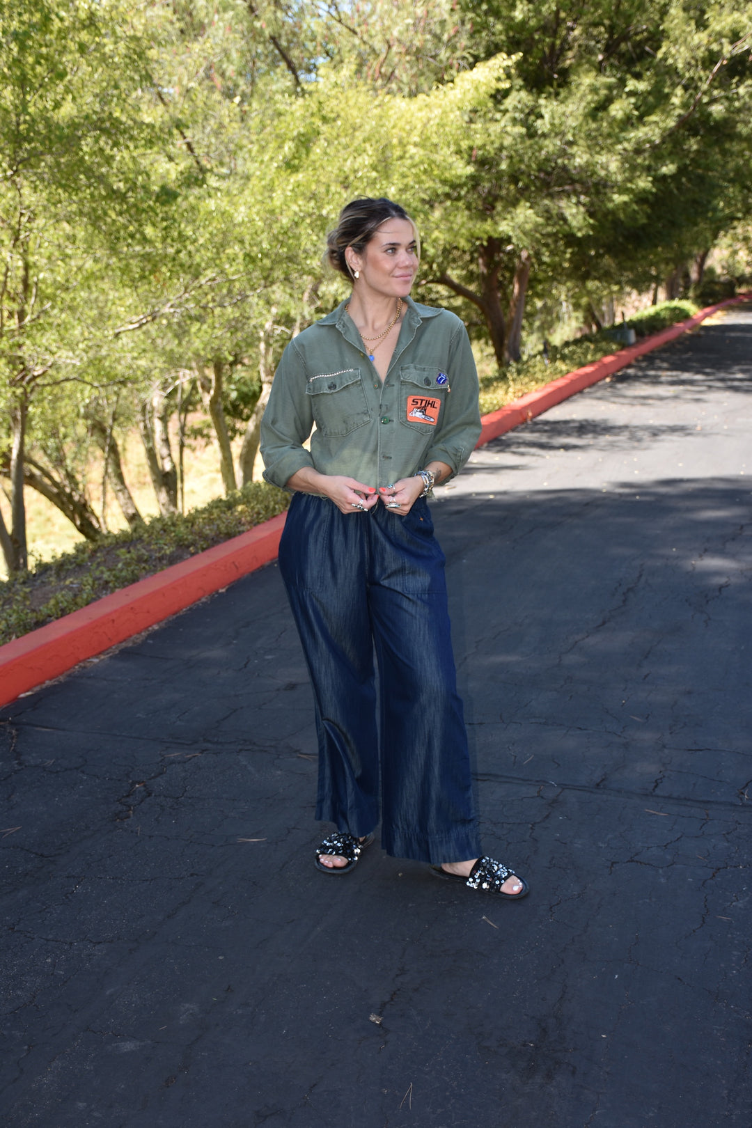 ROCKER CROPPED MILITARY JACKET - Kingfisher Road - Online Boutique