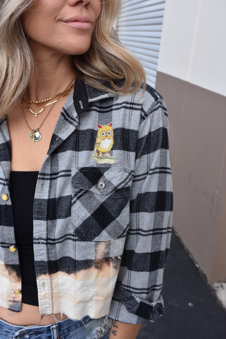 GIVE A HOOT FLANNEL - Kingfisher Road - Online Boutique